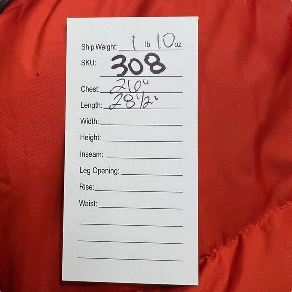 Eddie Bauer Men's 700 Fill Goose Down Puffer Vest Red Orange Size XL - Picture 11 of 11